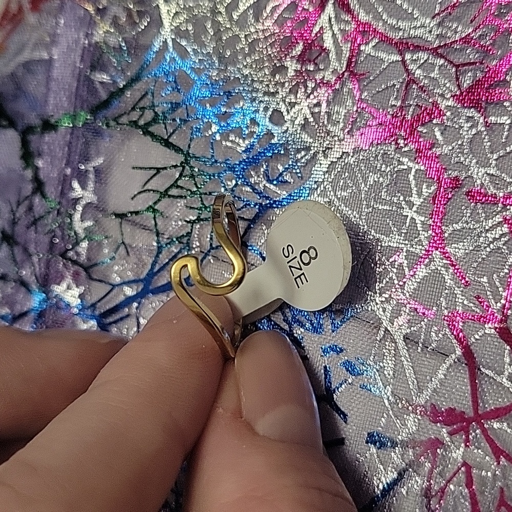 Bohemian Wave Ring NWOT, sz 8